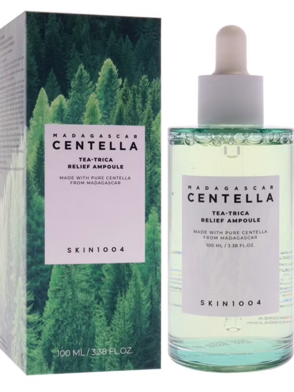 SKIN1004 Madagascar Centella Tea-Trica Relief Ampoule Serum Face 3.38oz